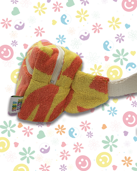 Upcycled Yellow & Orange Sunshine Towelling Bumbag