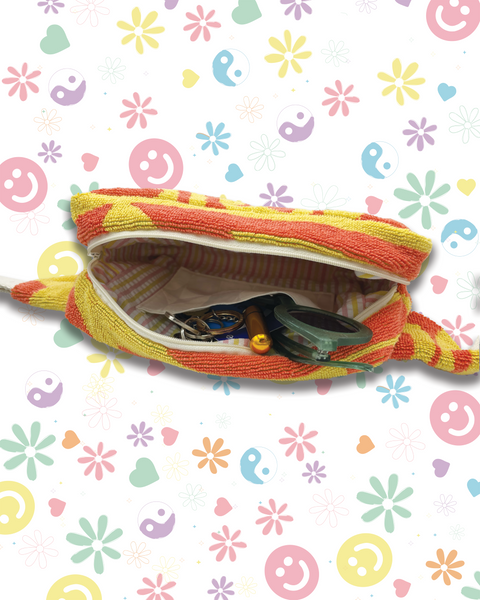 Upcycled Yellow & Orange Sunshine Towelling Bumbag