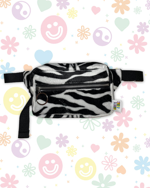 Wild Stripes Zebra Print Faux Fur Adventure Bumbag