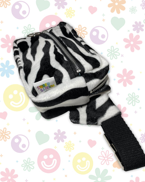 Wild Stripes Zebra Print Faux Fur Adventure Bumbag