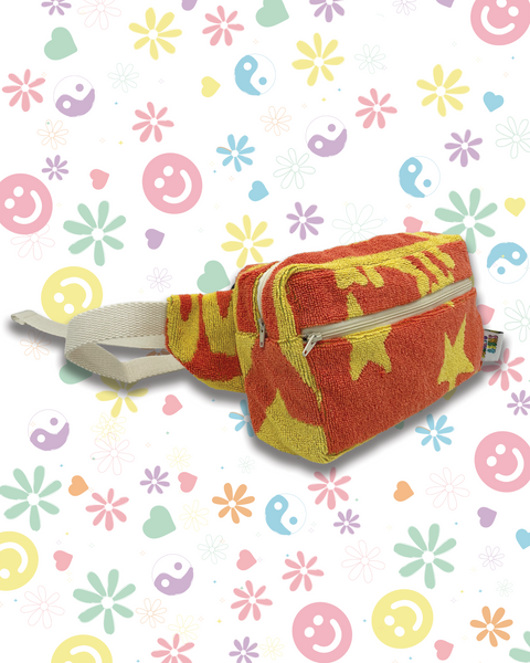 Upcycled Yellow & Orange Sunshine Towelling Bumbag