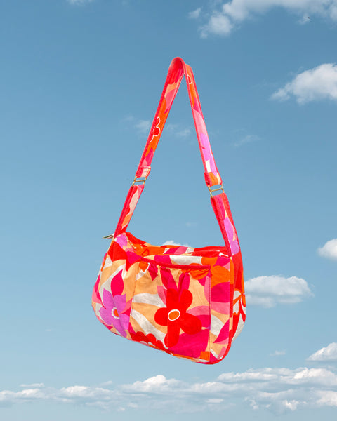 Pink Hawaiian Floral Mini Bag